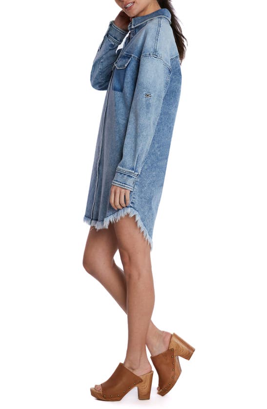 WASH LAB DENIM WASH LAB DENIM DENIM MINI SHIRTDRESS