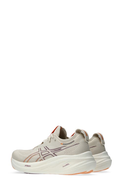 Shop Asics ® Gel-nimbus® 26 Running Shoe In Oatmeal/faded Orange