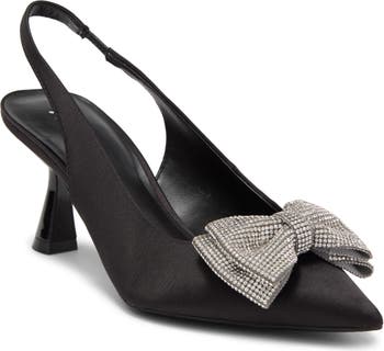 Miu Miu Women's Crystal Bow Slingback Pumps