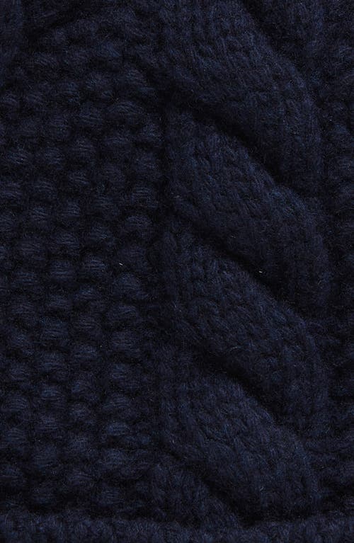Moncler Wool Beanie In Dark Blue