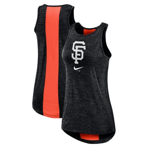 Women's Chicago White Sox Nike Black Logo Fade High Neck Performance Tank  Top