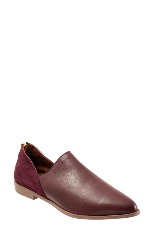 Bueno Beau Pointed Toe Loafer Merlot at Nordstrom,