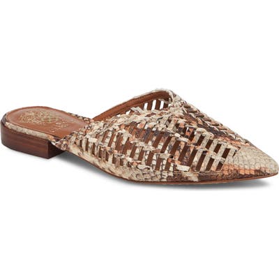 Vince Camuto Morley Woven Pointy Toe Mule, Beige
