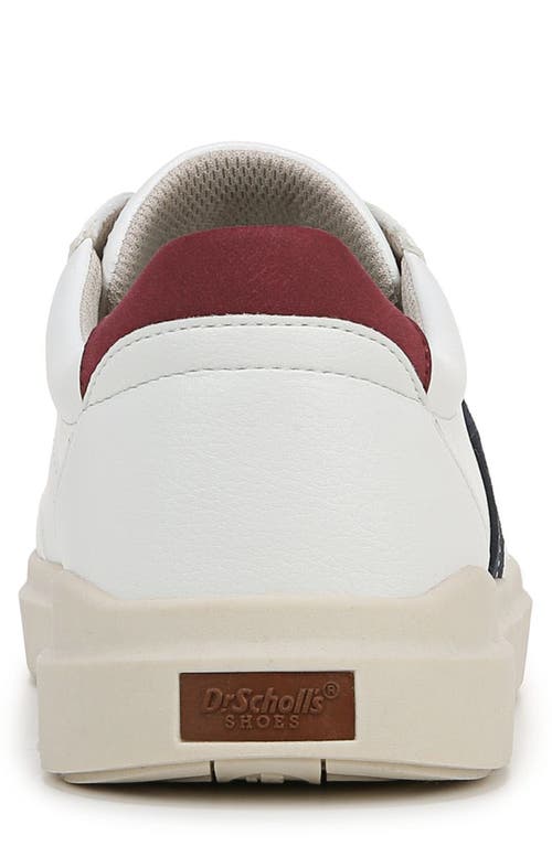 Dr. Scholl's Men's Madison Lace-up Sneaker In White/navy