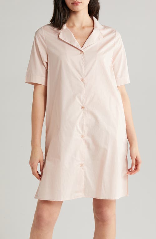 Gemma Short Sleeve Cotton Nightshirt in Papinelle Pink