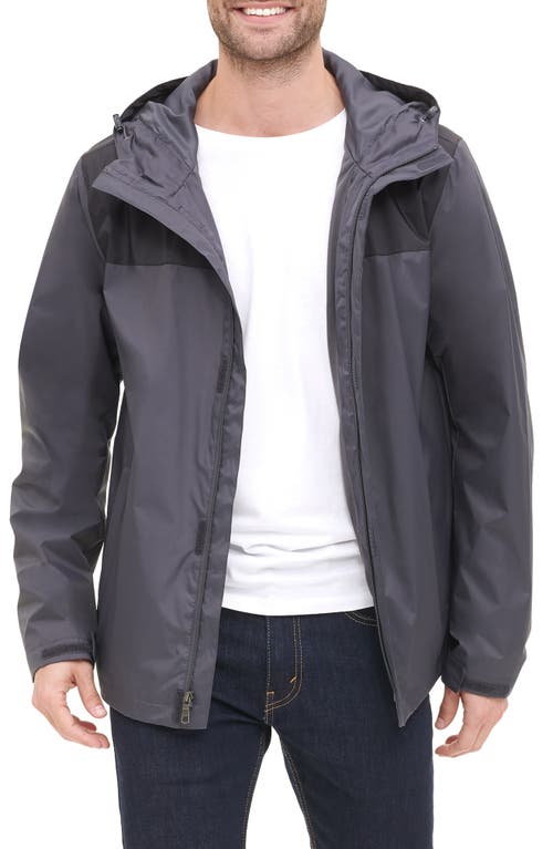 TOMMY HILFIGER TOMMY HILFIGER HOODED RAIN SLICKER JACKET