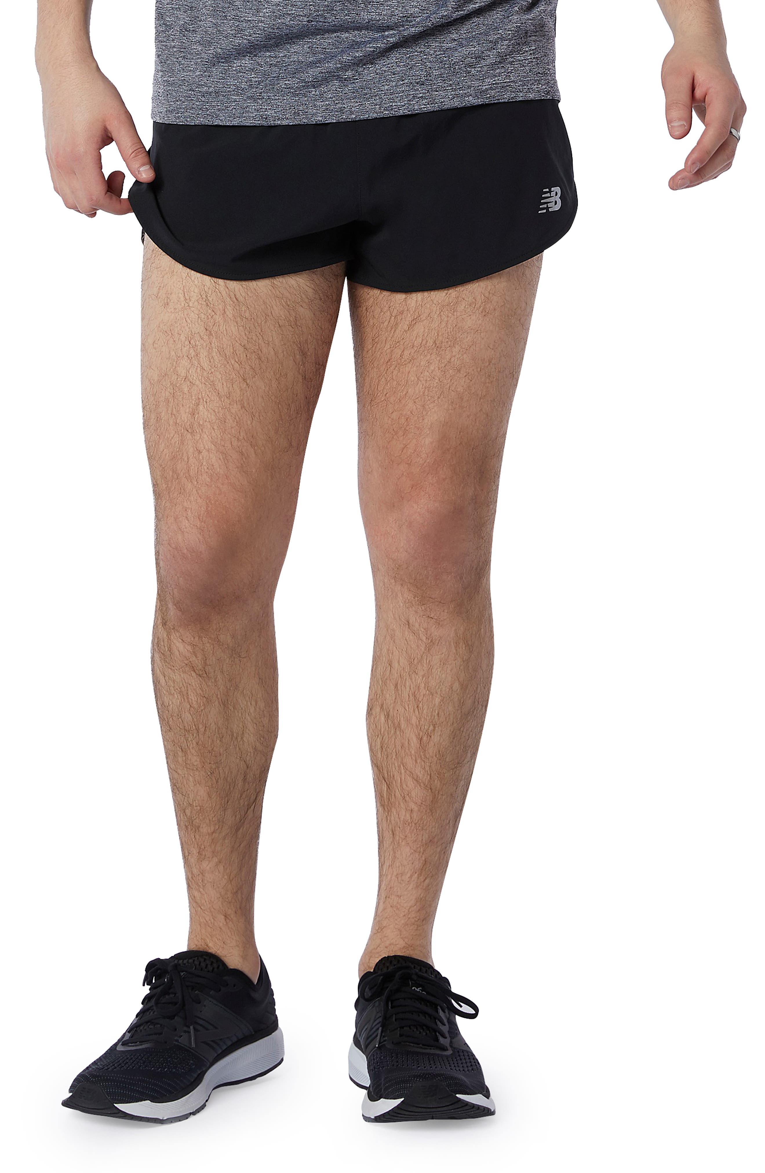 UPC 193684785858 product image for New Balance Impact Run Performance Split Shorts, Size Small in Black at Nordstro | upcitemdb.com