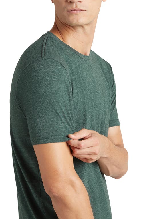 Shop Goodlife Scallop Crewneck T-shirt In Evergreen