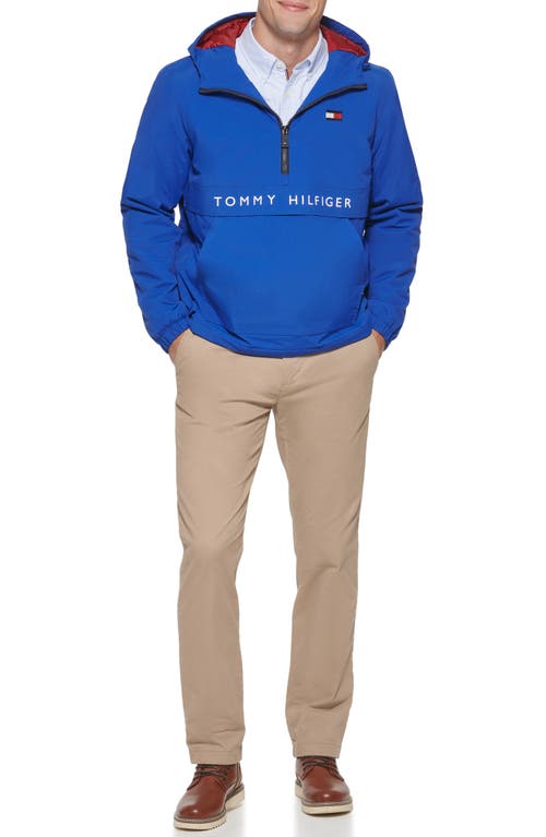 TOMMY HILFIGER TOMMY HILFIGER WATER RESISTANT HOODED FLEECE LINED ANORAK JACKET