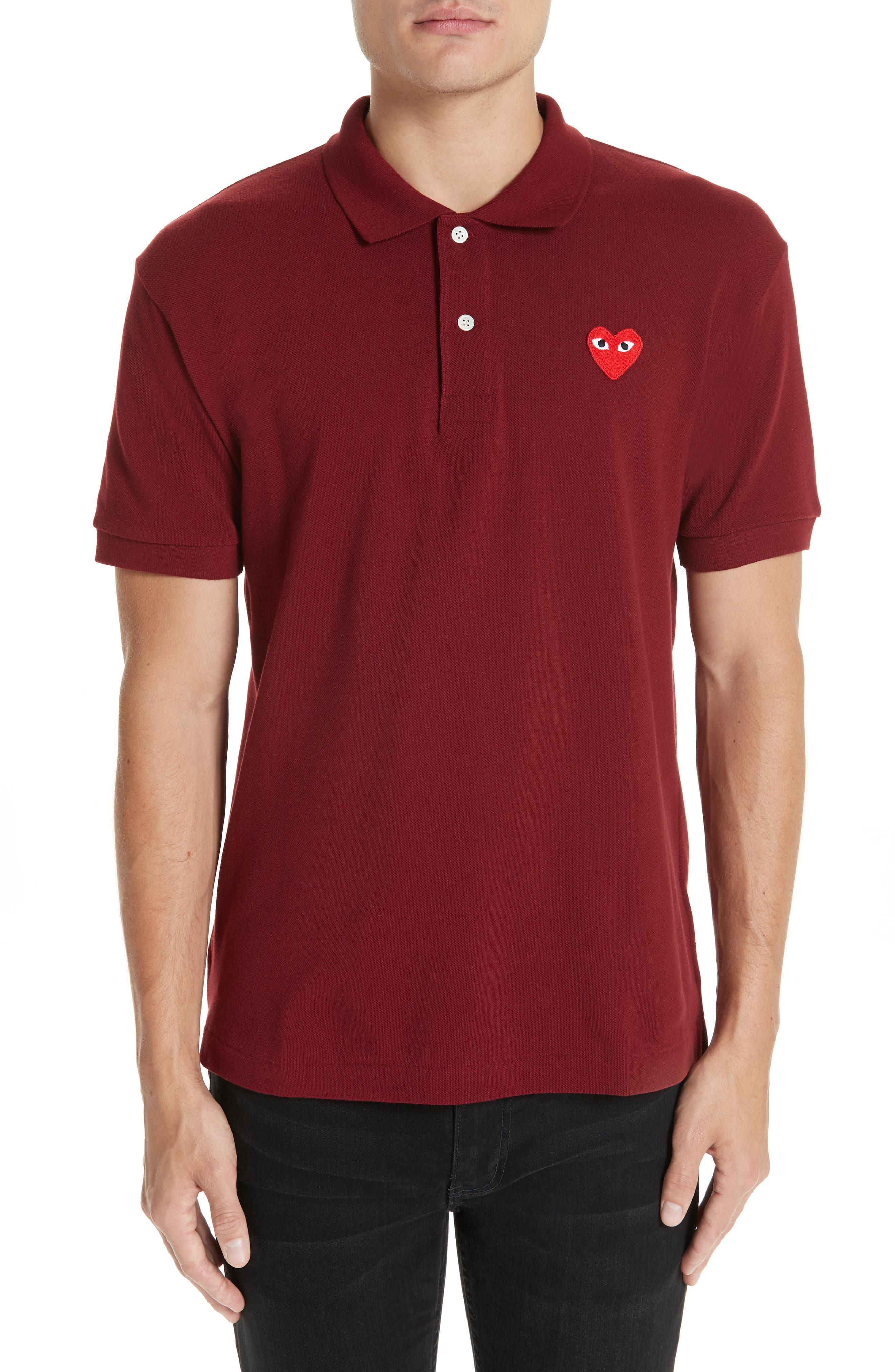 mens burgundy polo t shirt