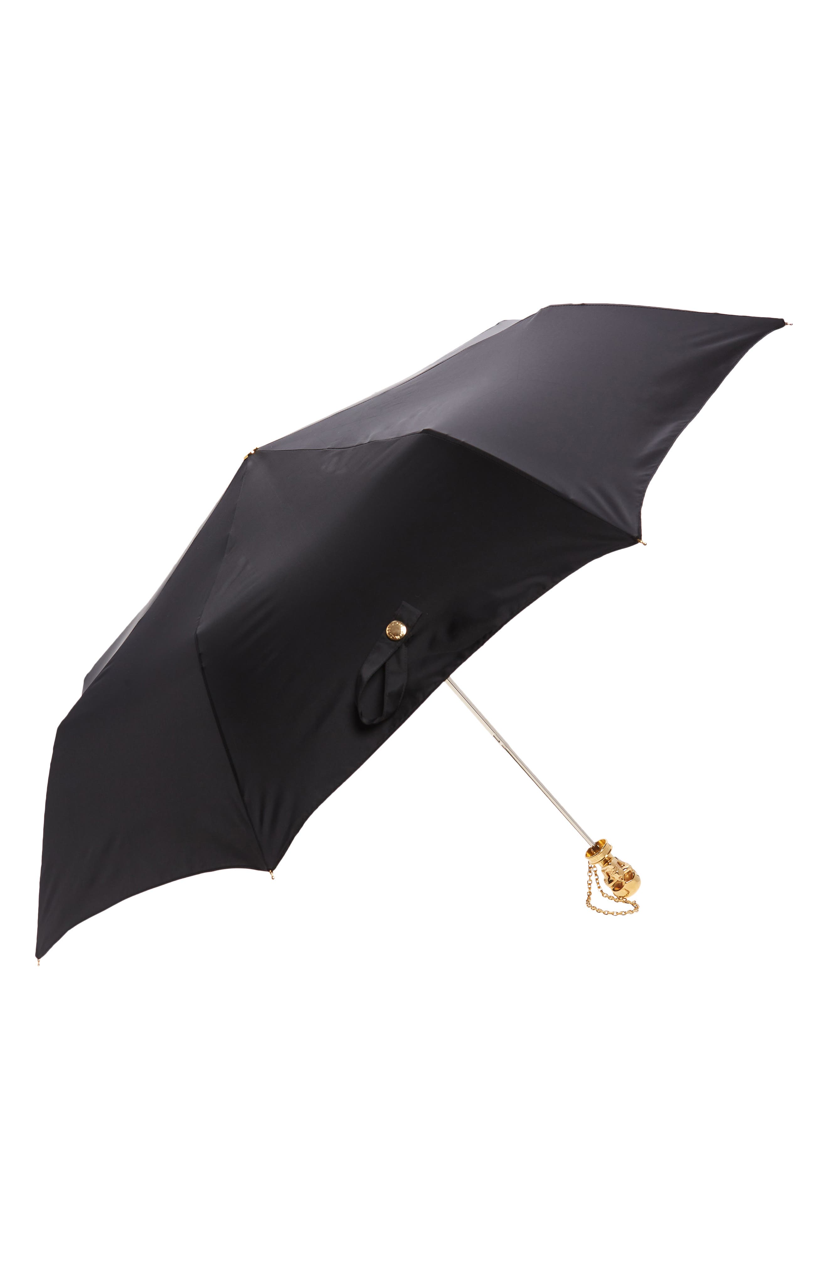 Black Alexander McQueen Synthetic Foldable Skull Umbrella in Nero Womens Accessories Umbrellas - Save 61% 