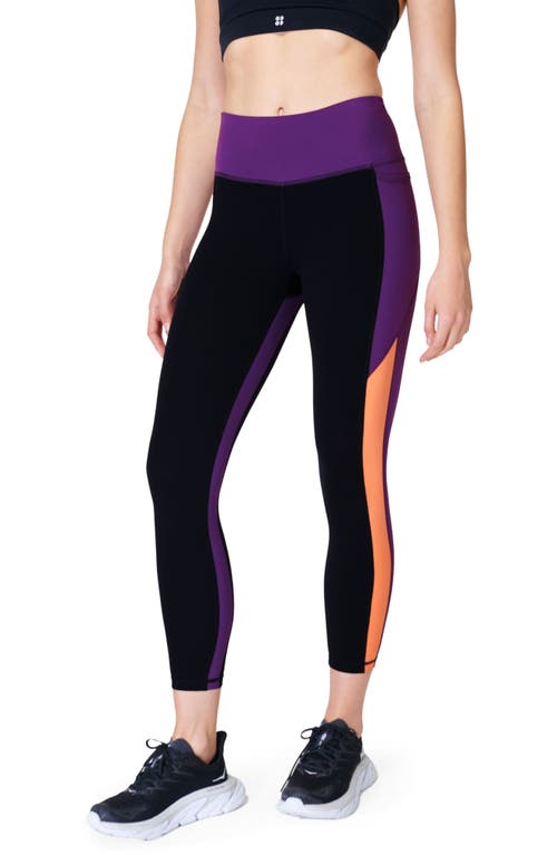 Sweaty Betty Power Colorblock 7/8 Workout Leggings in Black