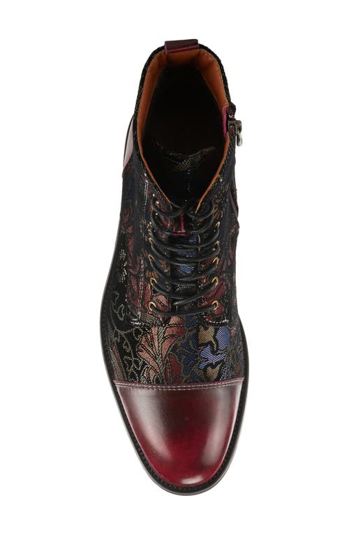 L'artiste By Spring Step Elton Bootie In Cabernet Multi