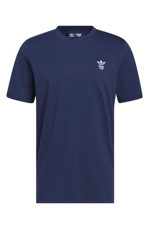 adidas Golf x Bogey Boys Cotton Graphic T-Shirt in Collegiate Navy