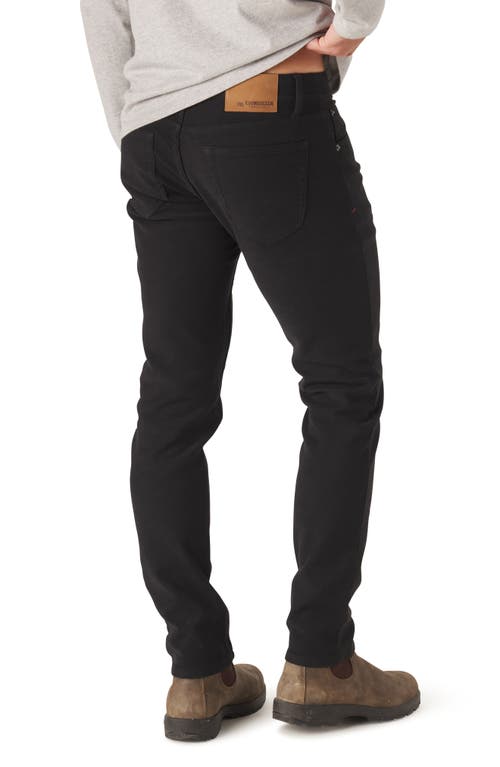 The Normal Brand Terry Five-pocket Tailored Fit Pants In Black