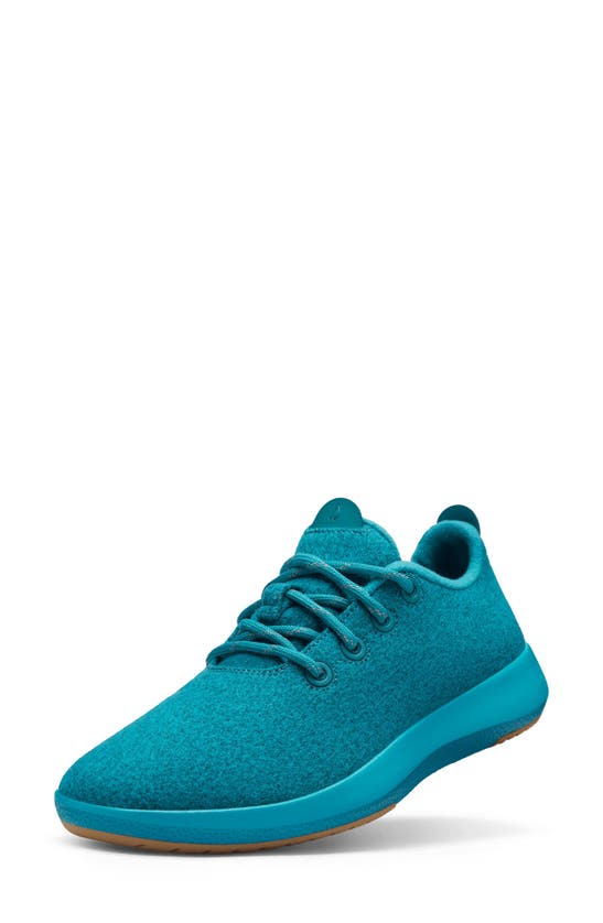 Shop Allbirds Wool Runner Mizzle Sneaker In Thrive Teal/ Rugged Khaki