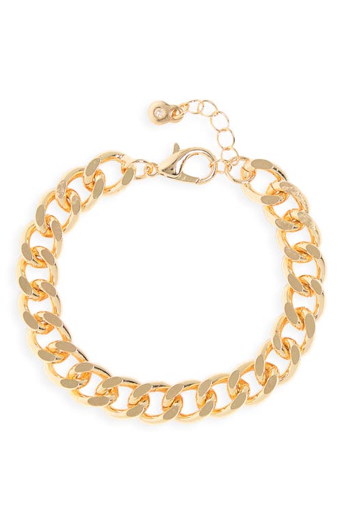 Chunky Curb Chain Bracelet in Gold