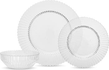 Clear dinnerware sets best sale