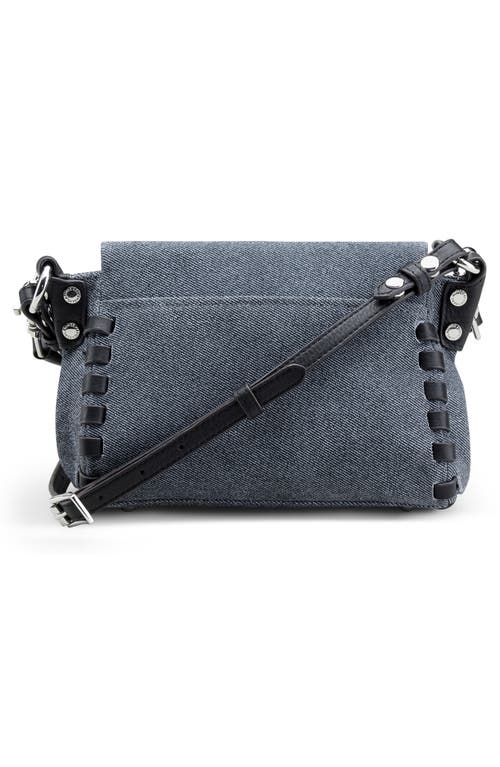 Aimee Kestenberg Mini Zen Leather Crossbody Bag In Denim Leather