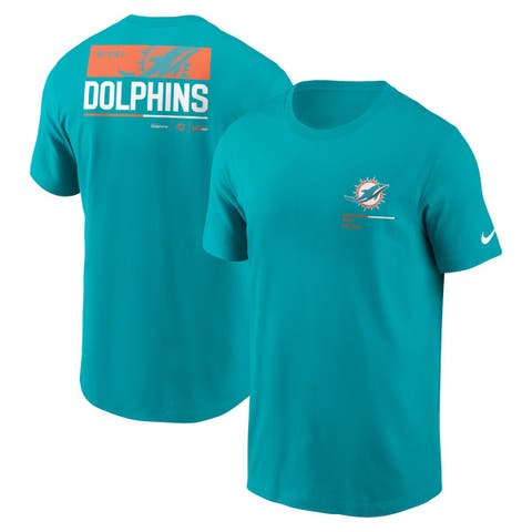 Profile Men's Aqua/Orange Miami Dolphins Big & Tall Colorblocked T-Shirt