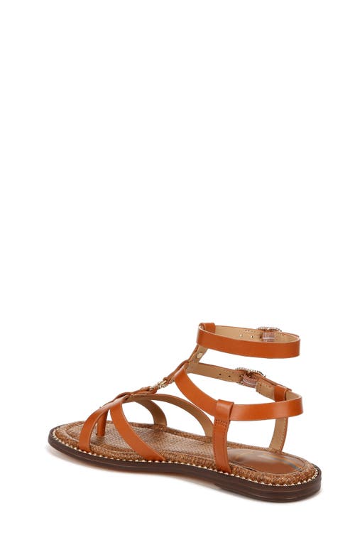 Sam Edelman Teeni Gladiator Sandal Cognac Brown Leather In Honey Brown
