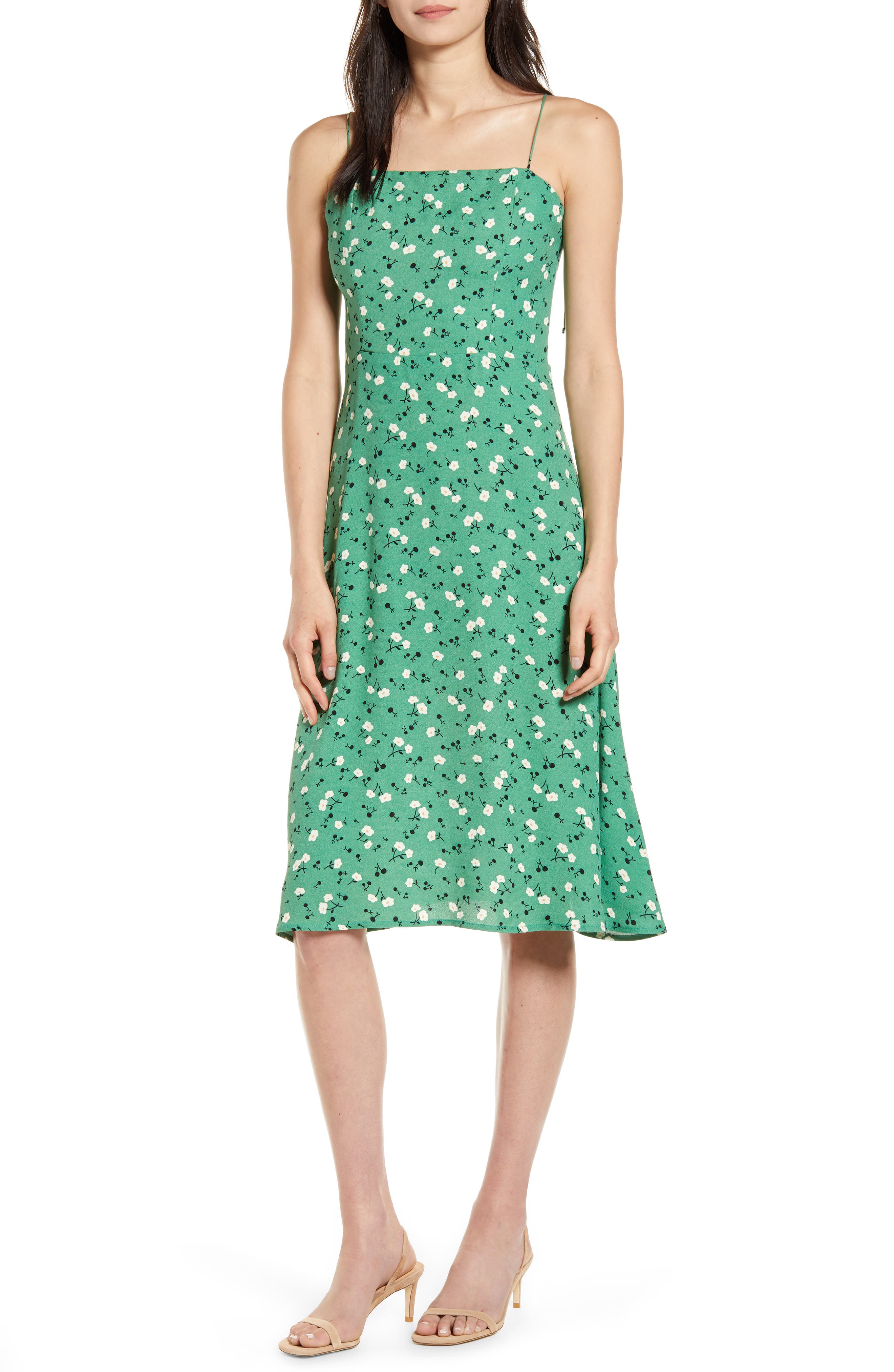 Reformation Dress Green Factory Sale ...