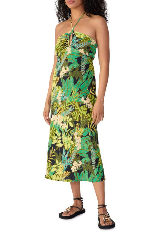 Retro Tiki Dress – Tropical, Hawaiian Dresses Sanctuary Tropical Floral Keyhole Halter Midi Dress in Tropical E at Nordstrom Size X-Large $129.00 AT vintagedancer.com