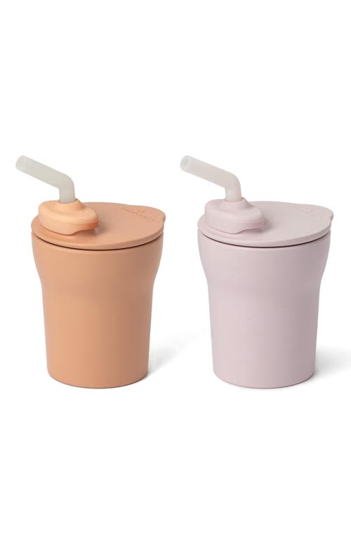 Miniware Set of 2 1-2-3 Sip Cups in Cotton Candy/Toffee at Nordstrom