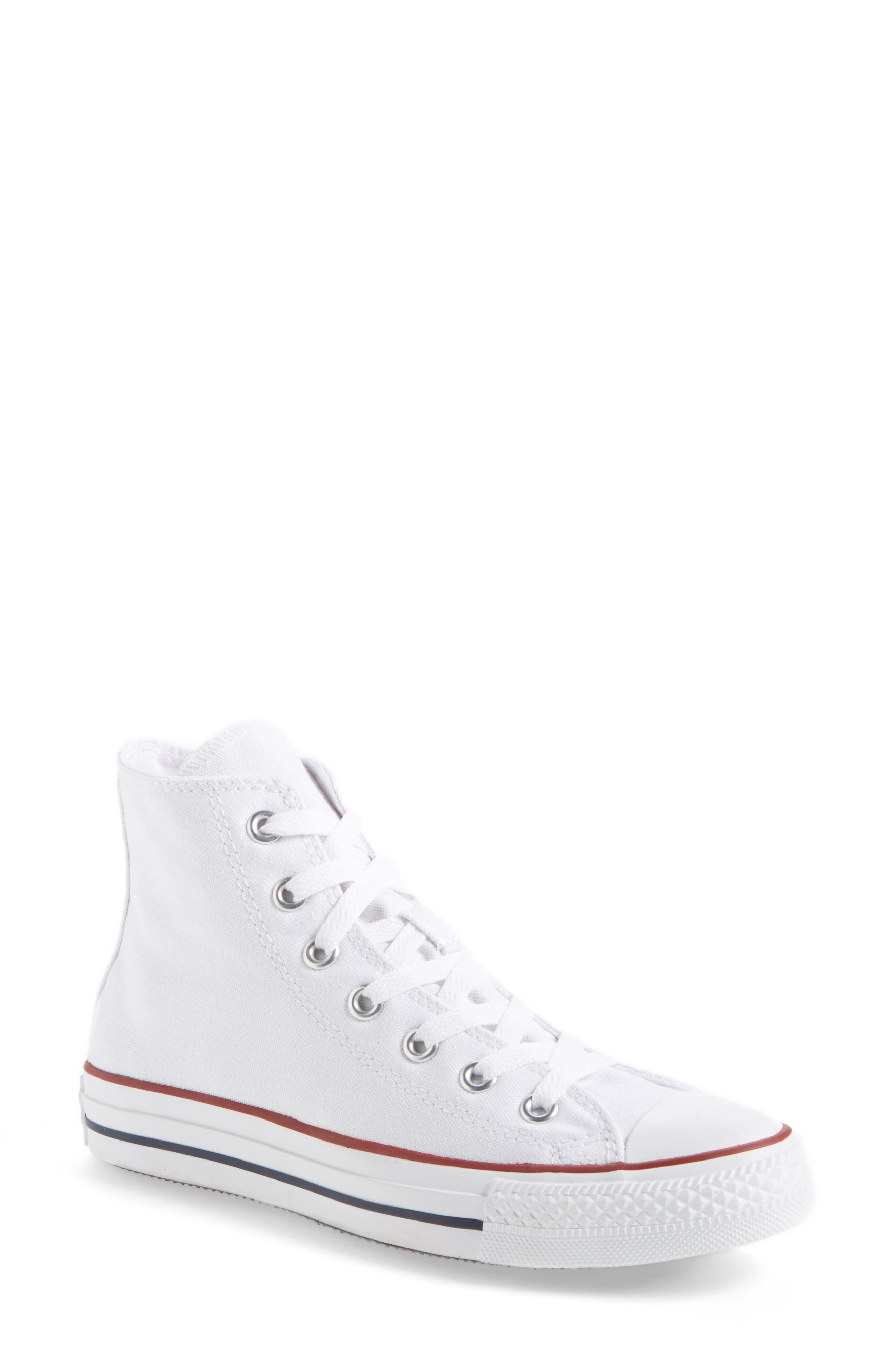 white tall converse