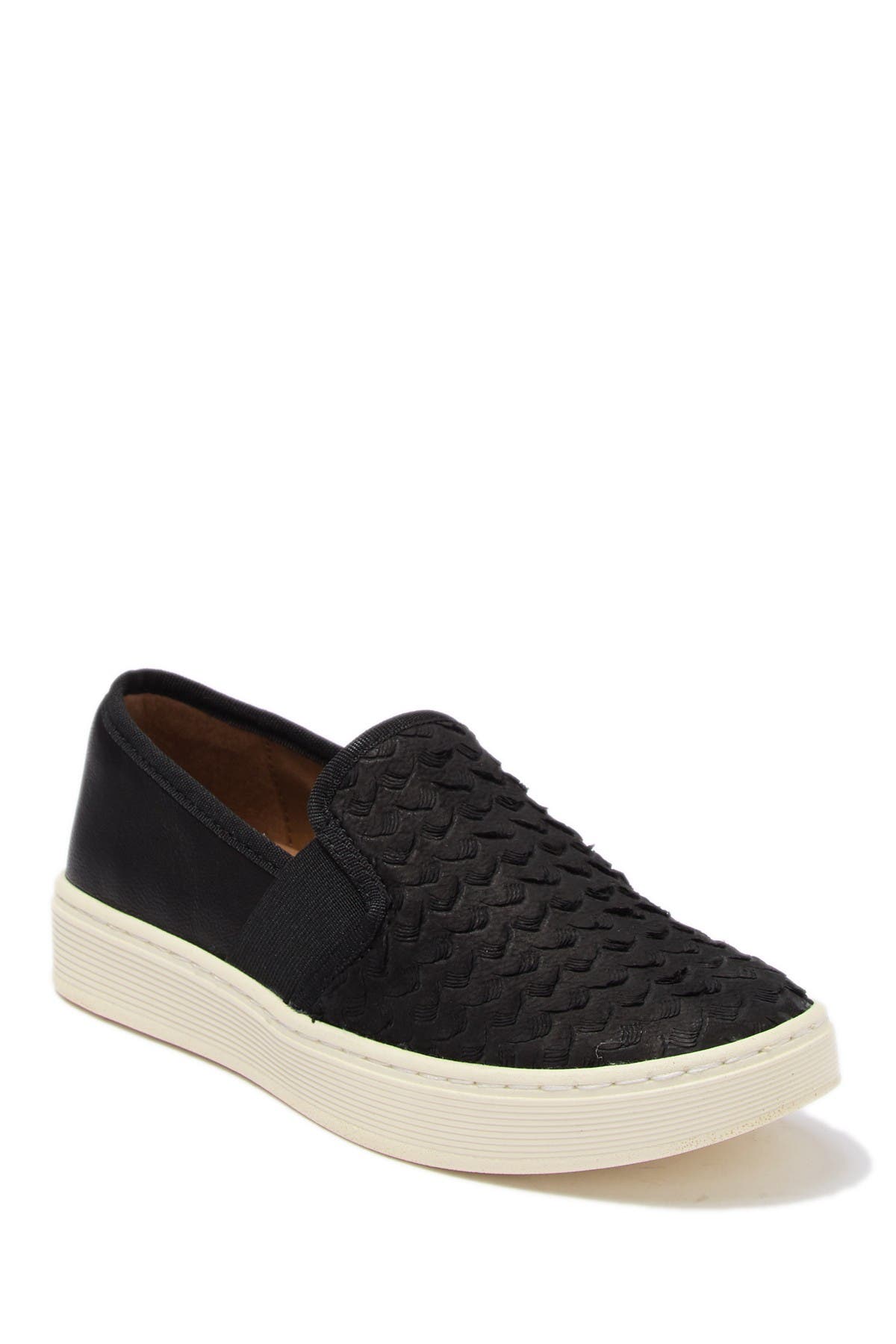 textured slip on shoes