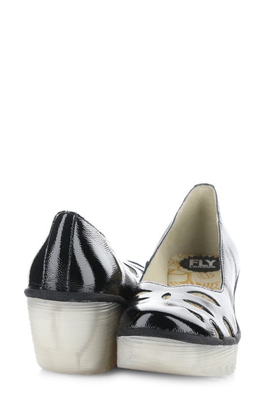 Shop Fly London Yubi Wedge Heel Sandal In Black Nappalak