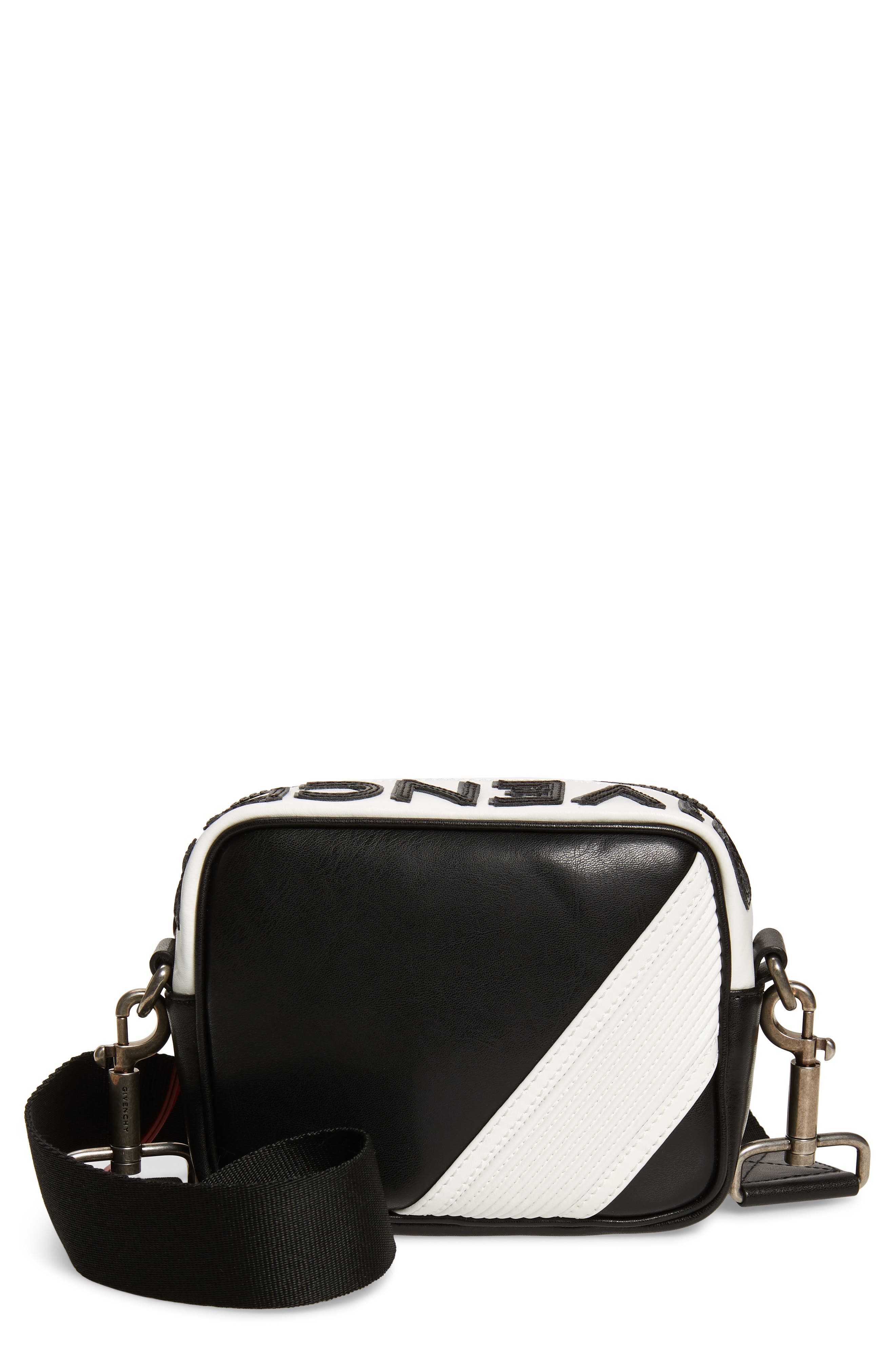 Givenchy MC3 Leather Crossbody Bag 