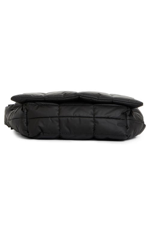 Veecollective Porter Quilted Crossbody Bag In Matt Black