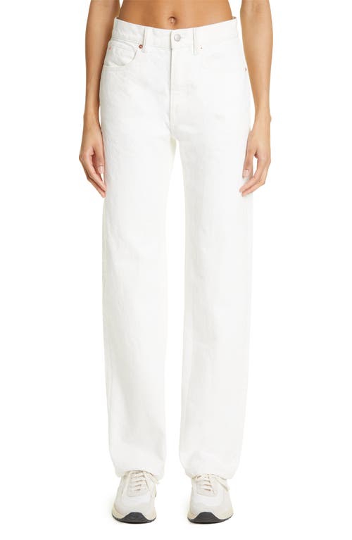 Relaxed Straight Leg Jeans in Vintage White