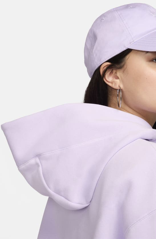 Shop Nike Sportswear Phoenix Oversize Fleece Hoodie In Violet Mist/ Sail