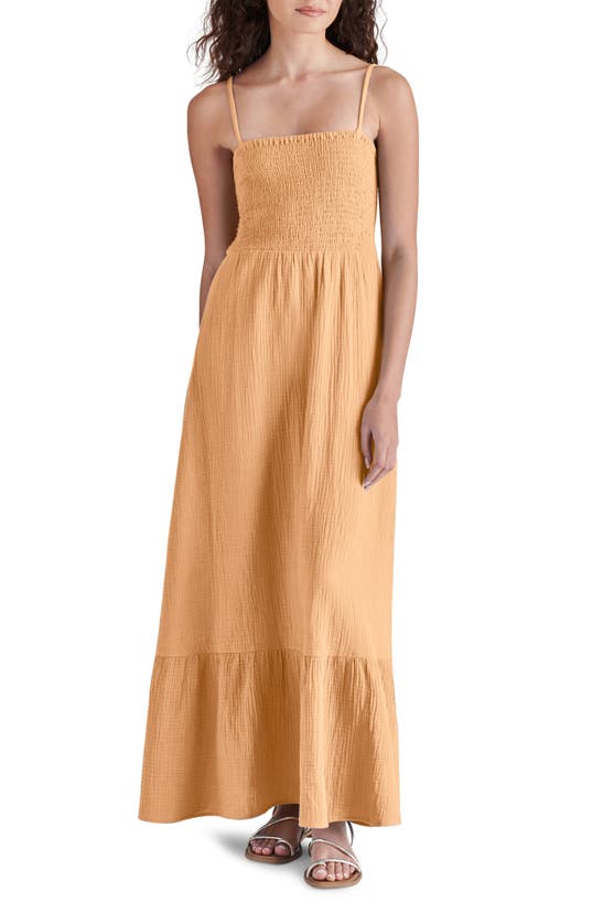 Steve Madden Madison Maxi Dress In Salmon Buff