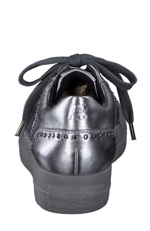 Paul Green Waverly Platform Sneaker In Clay Metallic Nappa