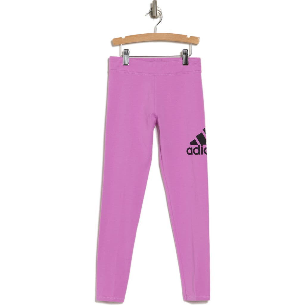 Shop Adidas Originals Adidas Kids' Cotton Jersey Tights In Medium Purple