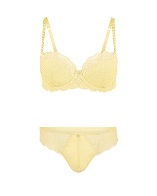 Shop Adore Me Perla Contour Balconette Bra In Light Yellow