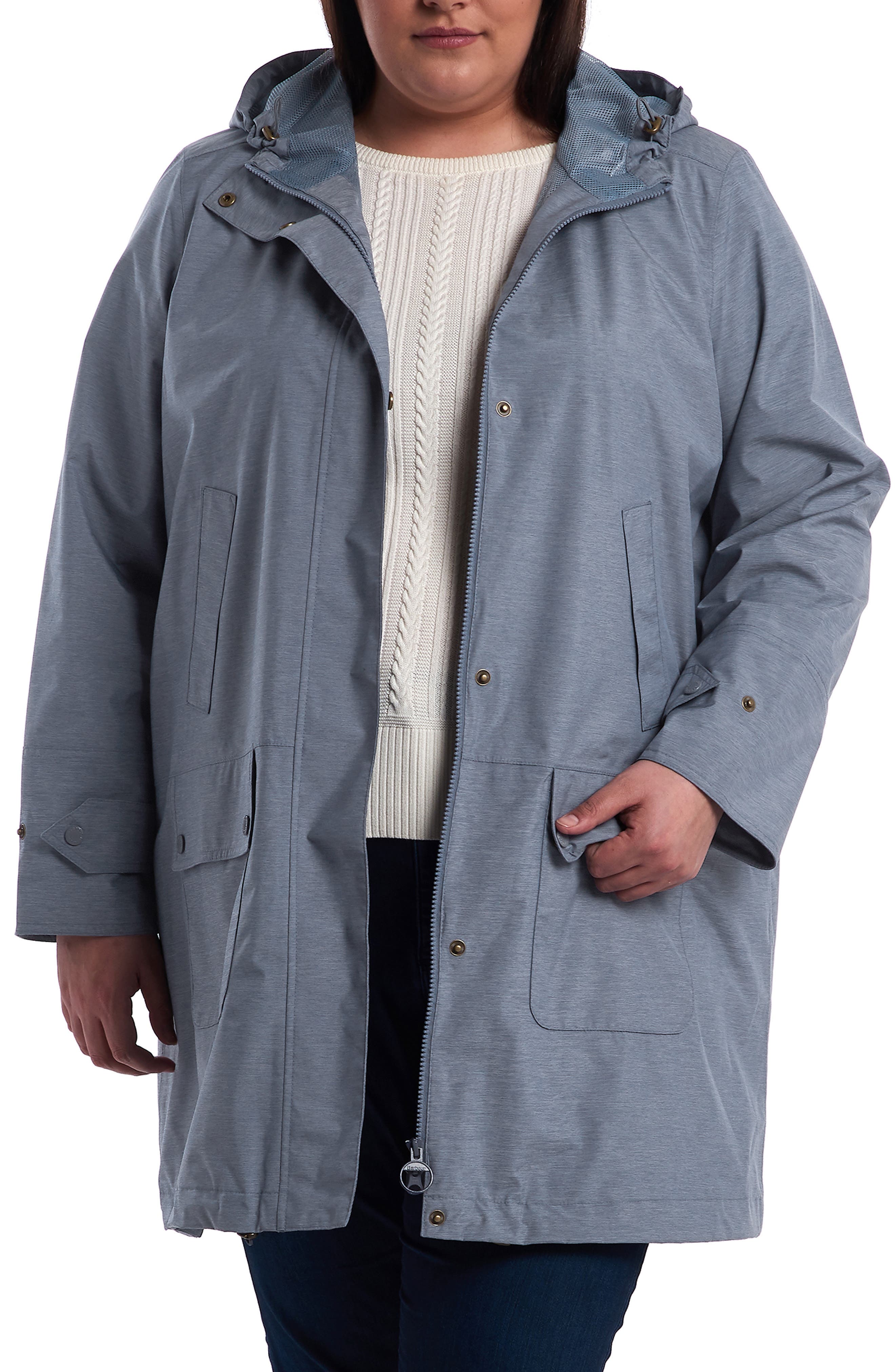 Barbour Lottie Hooded Waterproof Raincoat (Plus Size) Nordstrom