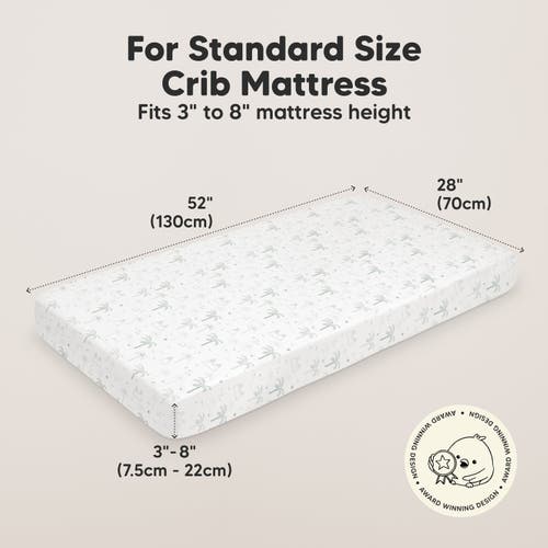 Keababies Soothe Fitted Crib Sheet In Dinodood
