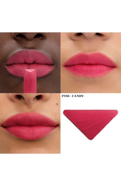 Prada Monochrome Soft Matte Refillable Lipstick In P156 Candy - Hot Pink