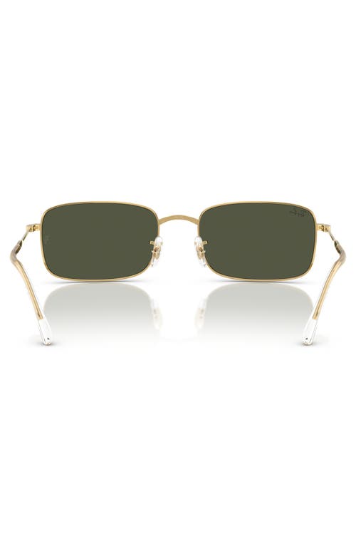 Shop Ray Ban Ray-ban 59mm Rectangle Sunglasses In Gold Flash