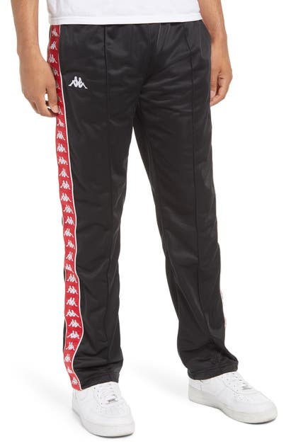 Click to view more detailed imagery on our partner's website Kappa Active 222 Banda Astoriazz Slim Fit Track Pants In Black/ Racing Red
