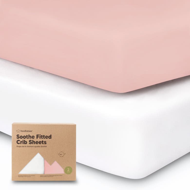 Shop Keababies Soothe Fitted Crib Sheet In Rose