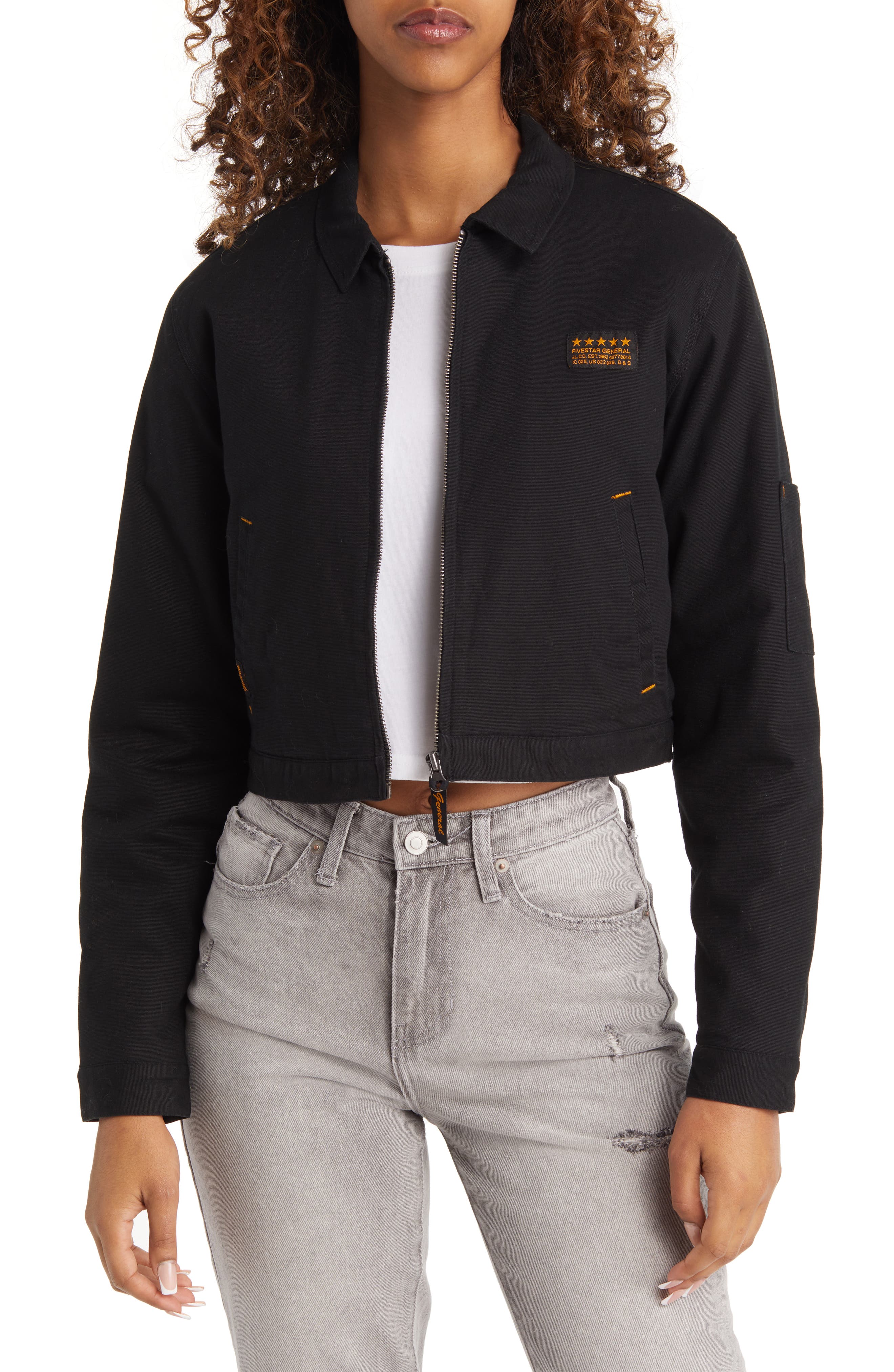 black canvas jacket women's