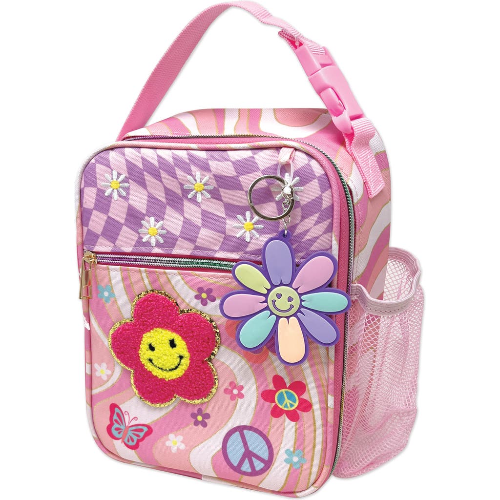 Hot Focus Kids' Groovy Flower Insulated Lunch Tote In Multi