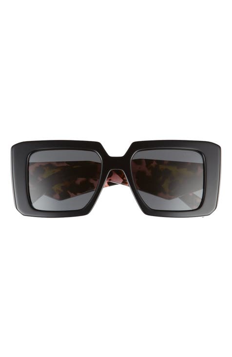 The Ringo | Square Glossy Clear Gray Sunglasses
