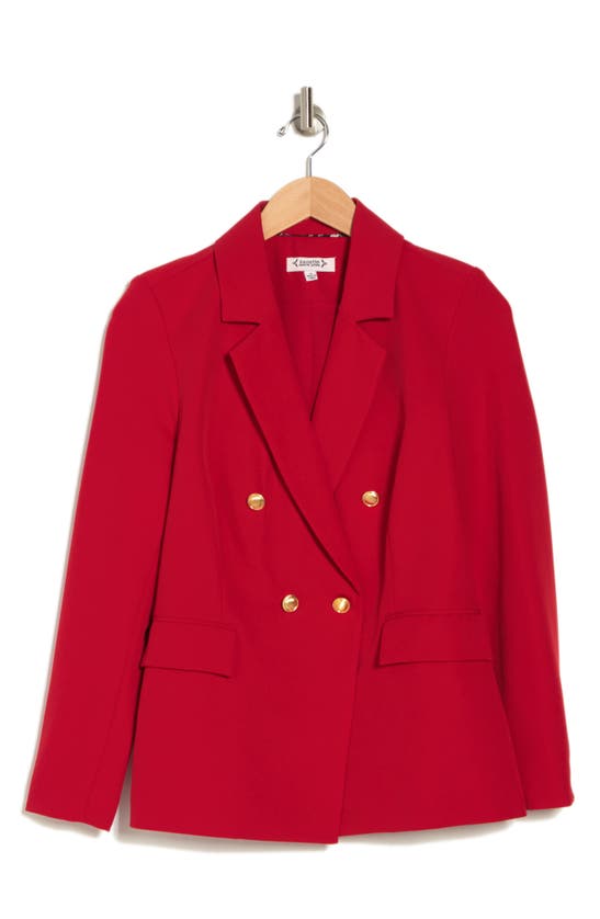 Nanette Lepore Double Breasted Career Blazer In Red Riding Hood