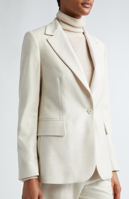 Shop Eleventy Sparkle Wool Blend Blazer In Ivory